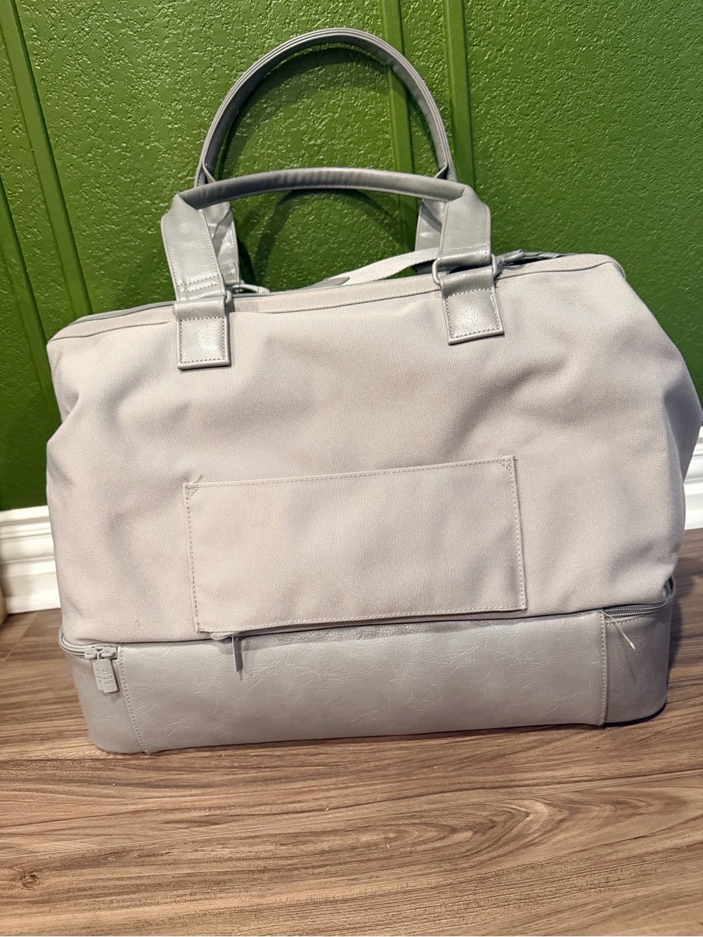 BEIS Light Gray Weekender with Shoulder Strap - Picture 3 of 8
